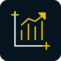 Diagrammbalken-Vektor-Icon-Design vektor