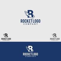 raket logo design vektor mall