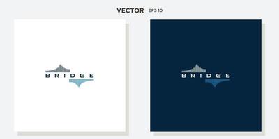 Brücke-Logo-Vektor-Symbol-Illustration vektor