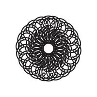 Kreis radial Motiv Symbol vektor