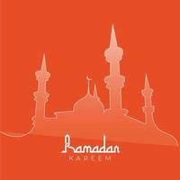 Ramadan kareem bekommen Illustration Hintergrund Banner vektor