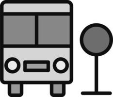 Busbahnhof-Vektorsymbol vektor