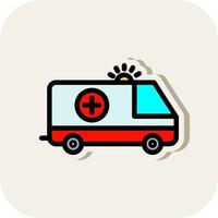 ambulans vektor ikon design