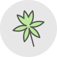 Cannabis-Vektor-Icon-Design vektor