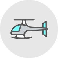 Hubschrauber-Vektor-Icon-Design vektor