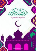 Ramadan kareem Entwürfe. islamisch Gruß Poster Vorlage mit Ramadan zum Feier Design. Hintergrund, Banner, Abdeckung, Hintergrund. Vektor Illustration.