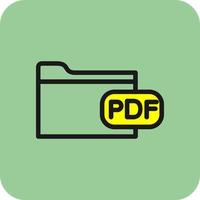 Datei-Pdf-Vektor-Icon-Design vektor