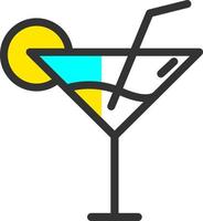 Cocktail-Vektor-Icon-Design vektor