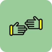 Handshake-Alt-Schrägstrich-Vektor-Icon-Design vektor