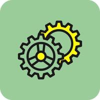 Cogs-Vektor-Icon-Design vektor