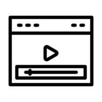 Online-Streaming-Icon-Design vektor