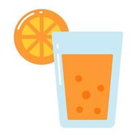kolla upp detta Fantastisk ikon av orange juice, färsk juice begrepp vektor