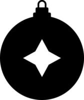 Weihnachten Ball Symbol, eben Design Beste Vektor Symbol. Vektor Symbol