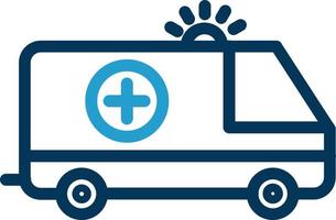 Krankenwagen-Vektor-Icon-Design vektor