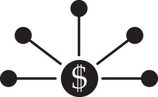 Bank Struktur, Geschäft, Symbol. Münze mit Dollar Zeichen einfach Symbol auf Weiß Hintergrund. Vektor Illustration. - - Vektor auf Weiß Hintergrund