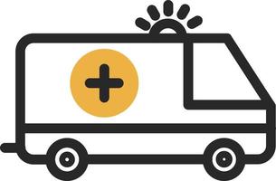 Krankenwagen-Vektor-Icon-Design vektor