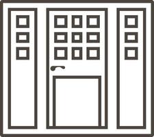 Tür, Symbol im modisch Gliederung Stil isoliert auf Weiß Hintergrund. Tür Symbol zum Ihre Netz Seite? ˅ Design, Logo, Anwendung, ui. Vektor Illustration, Folge10. - - Vektor auf Weiß Hintergrund