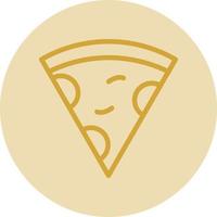 Pizzascheibe Vektor Icon Design