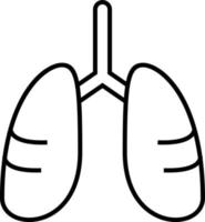 sjukdomar, lungor vektor. muskel värk, kall och bronkit, lunginflammation och feber, hälsa medicinsk illustration - vektor på vit bakgrund