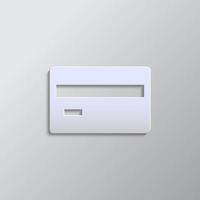 grau Farbe Vektor Hintergrund- Papier Stil Vektor Symbol, Karte, Kredit, Geld Papier Stil, Symbol