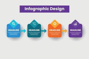 färgrik företag infographic Diagram design vektor