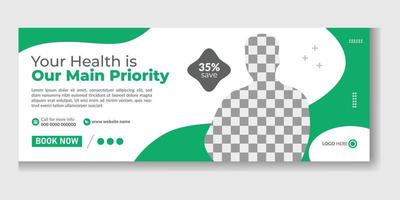 Geschäft medizinisch Gesundheitswesen Zeitleiste Startseite Design Vorlage mit kostenlos Vektor