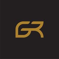 Brief GR Initiale Logo Vorlage. Monogramm Brief Symbol zum Ihre Marke oder Unternehmen Identität vektor