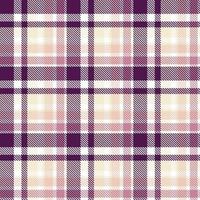 kariert Muster ist ein gemustert Stoff bestehend aus von criss gekreuzt, horizontal und Vertikale Bands im mehrere Farben.nahtlos Tartan zum Schal, Schlafanzug, Decke, Bettdecke, Kilt groß Schal. vektor