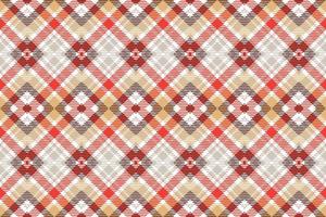 kariert Plaid Muster nahtlos ist ein gemustert Stoff bestehend aus von criss gekreuzt, horizontal und Vertikale Bands im mehrere Farben.Plaid nahtlos zum Schal, Schlafanzug, Decke, Bettdecke, Kilt groß Schal. vektor