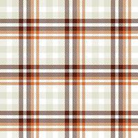 Plaid Muster Design Textur ist ein gemustert Stoff bestehend aus von criss gekreuzt, horizontal und Vertikale Bands im mehrere Farben. Tartans sind angesehen wie ein kulturell Symbol von Schottland. vektor