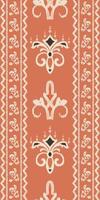 afrikansk ikat paisley broderi. ikat mönster stam- afrikansk geometrisk traditionell etnisk orientalisk design för de bakgrund. folk, indian, skandinaviska, zigenare, saree borneo tyg gräns ikkat vektor