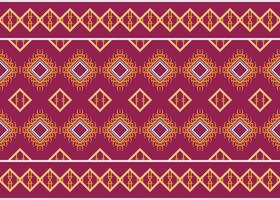 ethnisch Muster Stammes- Farbe geometrisch traditionell ethnisch orientalisch Design zum das Hintergrund. Volk Stickerei, indisch, skandinavisch, Zigeuner, Mexikaner, afrikanisch Teppich, Teppich. vektor