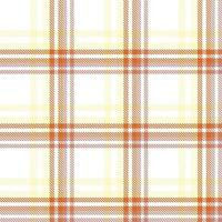 tartan mönster sömlös textur är en mönstrad trasa bestående av criss korsade, horisontell och vertikal band i flera olika färger. tartans är betraktas som en kulturell ikon av Skottland. vektor