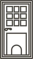 Tür, Symbol im modisch Gliederung Stil isoliert auf Weiß Hintergrund. Tür Symbol zum Ihre Netz Seite? ˅ Design, Logo, Anwendung, ui. Vektor Illustration, Folge10. - - Vektor auf Weiß Hintergrund