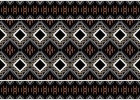 ethnisch Stoff Stammes- Kreuz geometrisch traditionell ethnisch orientalisch Design zum das Hintergrund. Volk Stickerei, indisch, skandinavisch, Zigeuner, Mexikaner, afrikanisch Teppich, Teppich. vektor