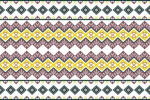 etnisk design mönster. traditionell mönster bakgrund den är en mönster geometrisk former. skapa skön tyg mönster. design för skriva ut. använder sig av i de mode industri. vektor