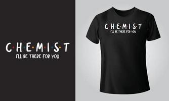 Chemiker - - typografisch schwarz Hintergrund, T-Shirt, Becher, Deckel und andere drucken auf Nachfrage Design, SVG, png, jpg, eps vektor