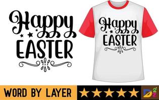glücklich Ostern svg t Hemd Design vektor