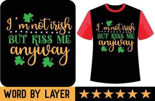 st.patrick svg t Hemd Design vektor