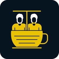 Teetasse Fahrt Vektor Icon Design