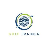 Golf Trainer Logo Inspirationen, Golf Logo Vektor