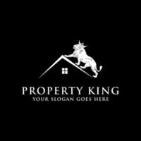 Eigentum König Investition Logo Inspirationen, echt Nachlass Logo Designs vektor