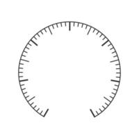 tryck meter, manometer, barometer, hastighetsmätare, tonometer, termometer skala. navigatör eller indikator verktyg gränssnitt mall. mätning instrumentbräda med runda Diagram vektor