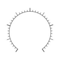 runden Messung Rahmen von Druck Meter, Manometer, Barometer, Tachometer, Tonometer, Thermometer, Navigator oder Indikator Werkzeug. Grad Instrumententafel Vorlage vektor