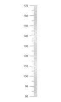 Stadiometer Rahmen von 80 zu 170 Zentimeter. Kinder Höhe Diagramm Vorlage zum Mauer Wachstum Aufkleber vektor