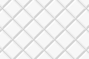Weiß Platz Fliese diagonal nahtlos Muster. Badezimmer oder Toilette Keramik Mauer Textur. Küche Backsplash Oberfläche. Innere oder Außen Mosaik Layout vektor