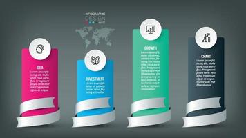 Infografik-Schablonendesign des Geschäftskonzepts. vektor