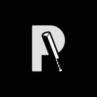 Kricket Brief r Logo vektor