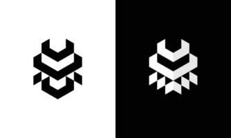 Samurai Logo polygonal vektor