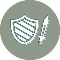 Schwert Schild Vektor Symbol